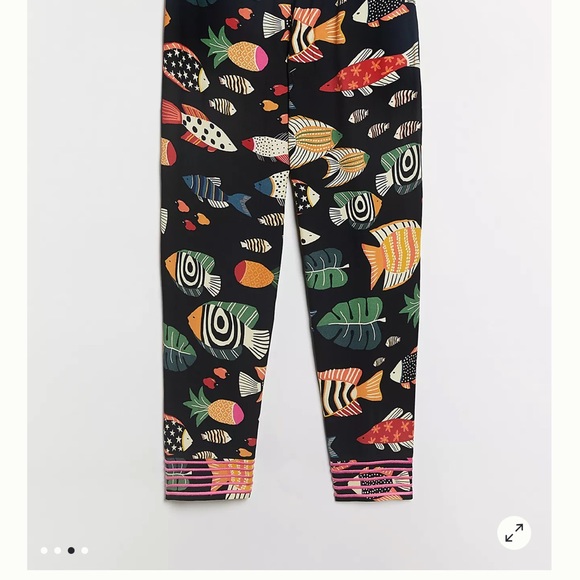 🆕  Anthropologie Farm Rio Sealife Drawstring Pants - Picture 8 of 13